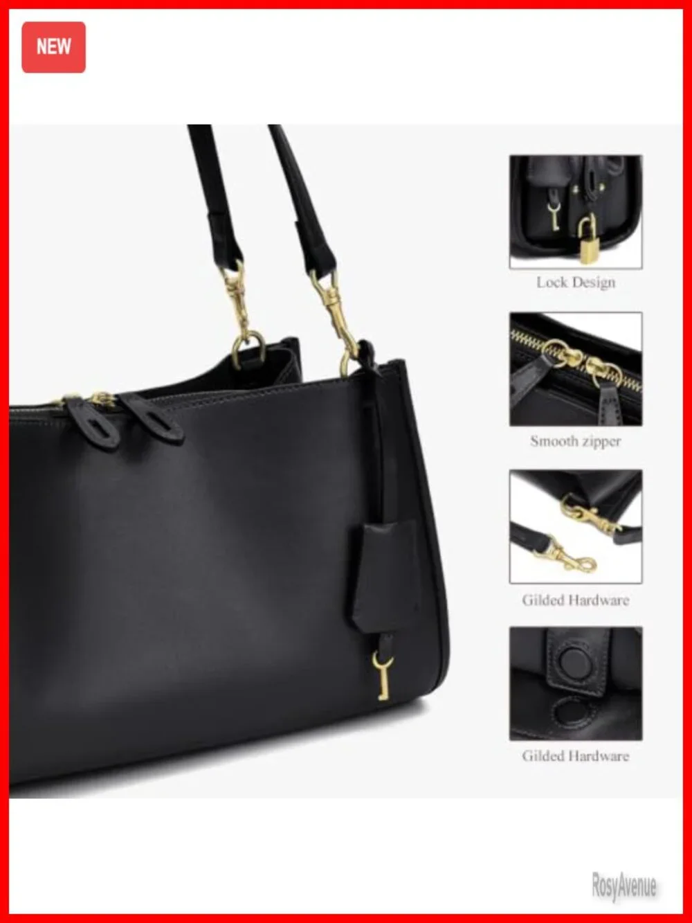 Vintage Shoulder Bag Women Faux Leather Tote Slouchy Hobo with Straps